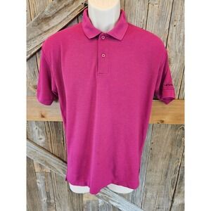 Vintage fuchsia levis polo size medium M 80s lightweight casual ^